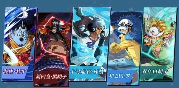 五人阵容站位示意图，库赞位于后排中央，前后排角色形成完整控制链条