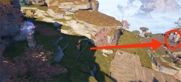 地图标记显示丰饶古村各传送点与盖章点之间的相对位置关系