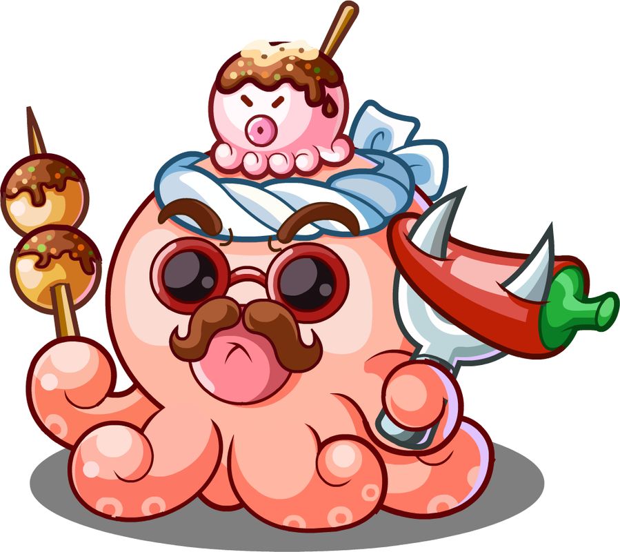 章鱼小丸子的性格选择界面，突出标注孤僻、调皮、急躁、天真四种推荐性格