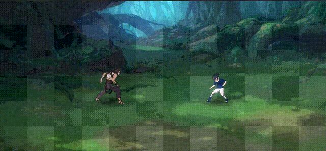 角都体内黑色触手涌动，心脏跳动发光，完成自我修复过程