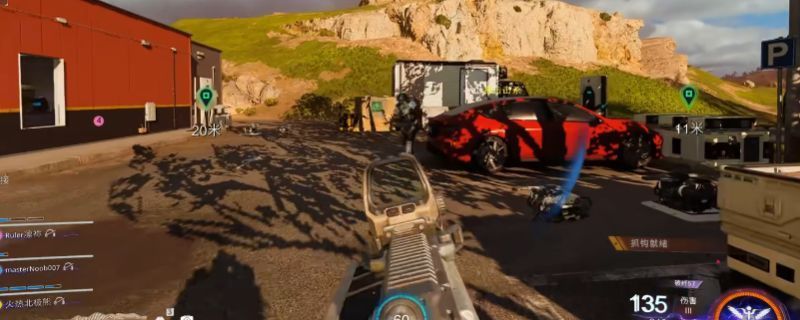 《使命召唤：黑色操作7》合作战役中突袭者敌人出现在电力瘫痪任务场景，背景为昏暗设施内激烈交火画面