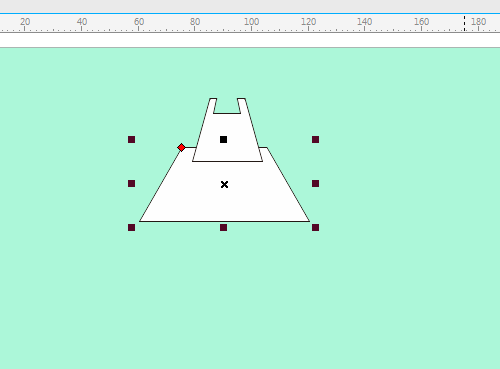 控制面板区域正在绘制，包含矩形边框和内部线条分割