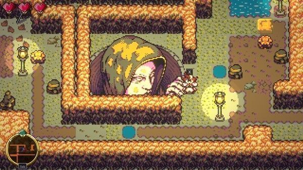 NPC角色群像展示，戴着夸张面具的人物围坐在篝火旁，氛围神秘而戏剧化