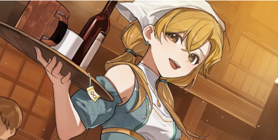 两名开发者‘养蛋人’的手绘形象立牌摆放在工作室桌上，旁边放着《火山的女儿》原画集和玩家来信