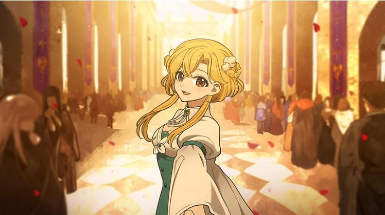 父女牵手漫步在火山国黄昏街道，远处灯火渐亮，天空泛着橙红色晚霞，画面充满温情