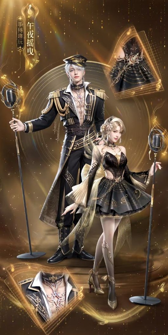 男性角色佩戴礼帽与怀表链，站立于霓虹灯牌下，整体造型充满复古爵士与废土朋克的混搭魅力