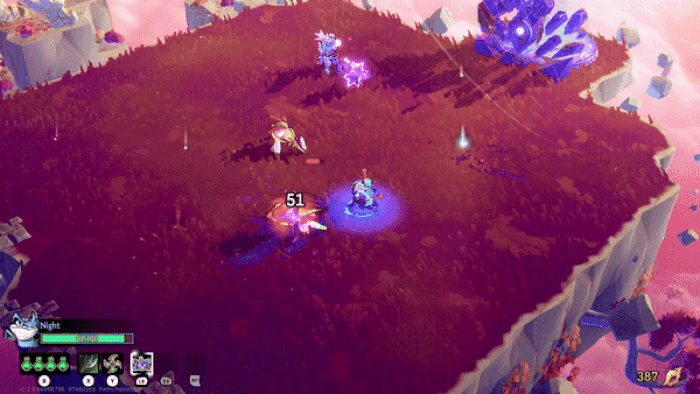 ‘火爪’武器释放异变攻击，火焰能量呈扇形喷发，瞬间清空前方敌人