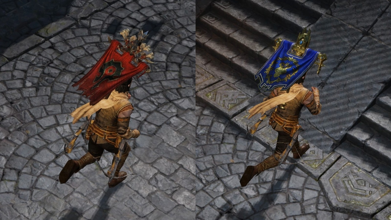 战场结算界面显示胜利方获得大量积分与专属背饰奖励提示