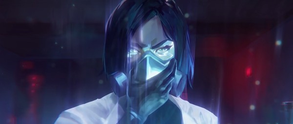 游戏角色技能释放瞬间的特效画面，光影交错，风格介于写实与卡通之间