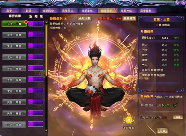 圣职继承系统说明图，左侧旧阶段满级，箭头指向右侧新阶段自动继承等级