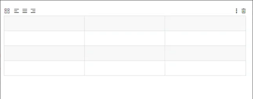 Typora文档中已成功插入的表格，展示为三行四列的网格结构