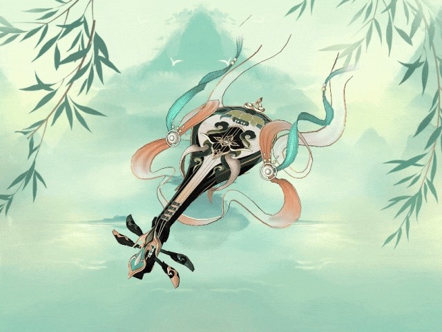 【裁秋弦】演奏瞬间，音波化形推动角色飞行