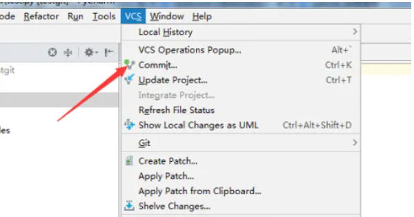 PyCharm中的Commit Changes弹窗界面，左侧展示待提交的文件列表