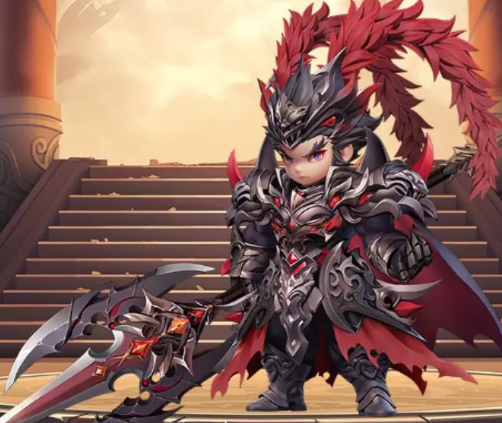 吕布技能说明界面，突出其怒气越高伤害越强、四次普攻后触发全屏攻击的特性