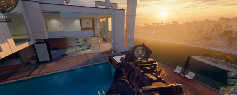 游戏内战斗场景截图，角色周围爆炸频发，大量丧尸被同时击倒，展现爆裂焰火大范围清怪效果