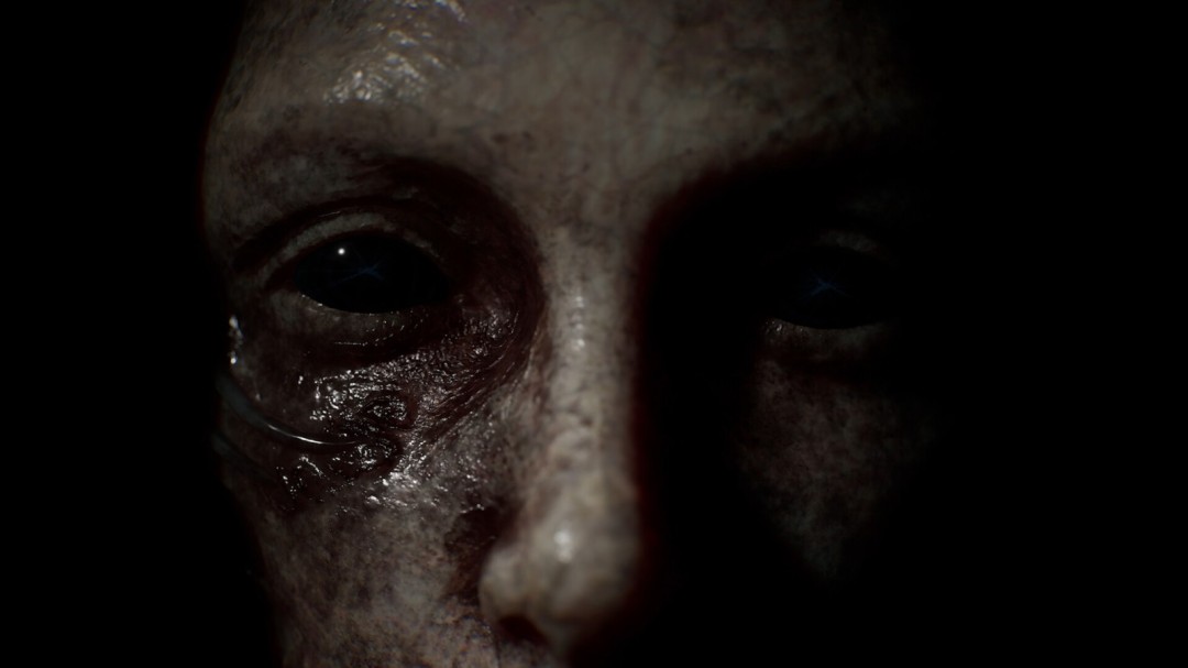 结局分支暗示图：两张对比强烈的手机壁纸——左侧是温馨家庭照，右侧同位置照片中所有人物眼睛均被马赛克覆盖