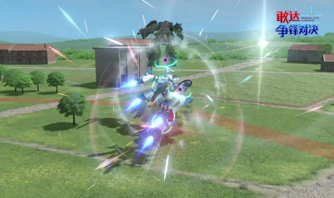 觉醒盾顶：机体裹挟金色光焰突进，撞击瞬间召唤GFreD浮游炮群进行环绕集火