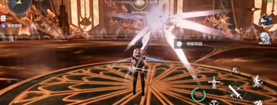 背包界面特写：整齐排列的霜蚀棱晶（泛着冰蓝色微光）、谐振碎屑（金色粒子状）及记忆残响（半透明琥珀色卷轴形态），右下角标注‘材料齐备：100%’绿色标识