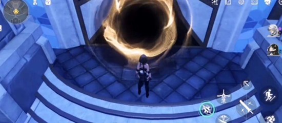 角色装备界面：芙露德莉斯剑属性面板全展开状态，重点高亮显示‘共鸣技能后，全队冰伤+12%，受击减伤8%’被动描述，下方声骸槽位已装配‘霜语者’四件套