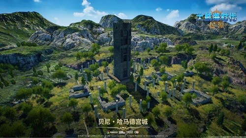 多国地标对比展示图：左上为阿姆斯特丹运河区红砖建筑群，右上为果阿邦葡萄牙殖民风格教堂，下方为广州十三行清代商馆街景，建筑细节高度写实