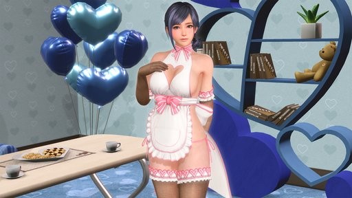 写真集第十一页：女神靠在冰箱门边轻笑，围裙腰带松垮系着，手中摇晃一杯冰镇柠檬水，冷凝水珠清晰可见