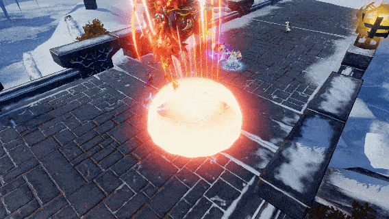 嗜魂混沌PVP对战高光：角色突进敌阵，连续释放技能叠加紫色‘破魂’debuff，目标角色攻击动作明显迟滞，技能图标灰暗闪烁