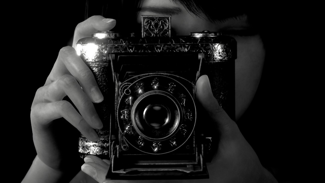 《零 红蝶：重制版》体验版实机画面：昏暗雨夜中的古老鸟居矗立于雾气弥漫的山道尽头，石阶两侧纸灯笼幽光摇曳，远处废村轮廓若隐若现，氛围诡谲压抑