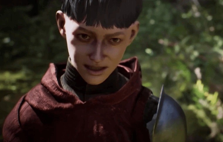 游戏战斗界面特写：Aeta正施展旋风斩技能，刀光拖曳出淡金色粒子轨迹，但背景中两名敌人的身体模型明显穿插在一起，且左侧敌人手臂悬浮于半空，呈现明显物理引擎错误