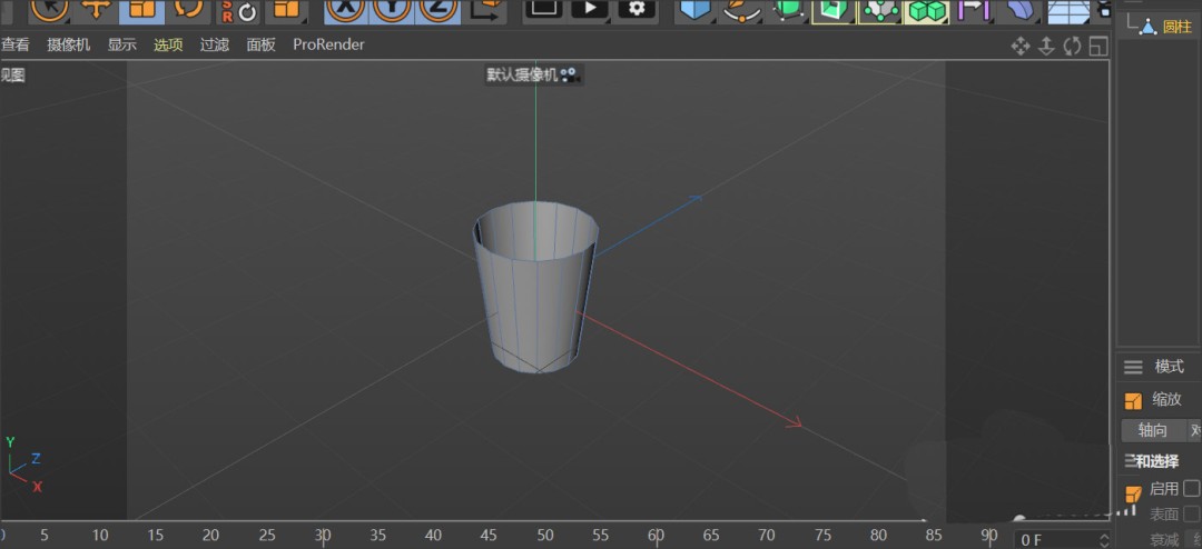 层级管理器中圆环已作为子对象挂载于圆柱之下，图标呈缩进状态，表示父子关系建立成功
