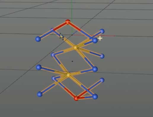最终渲染效果图：三维立体苯环结构悬浮于浅灰背景中，碳原子呈哑光黑，双键以加粗蓝线突出，整体具备出版级质感