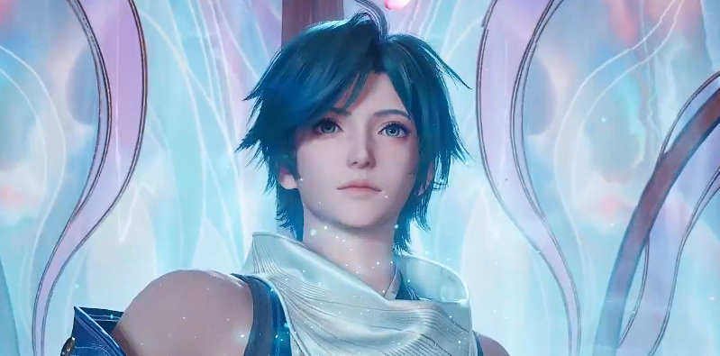 游戏内共鸣系统界面特写：中央悬浮英雄3D模型，四周环绕动态旋转的共鸣环，环上标注‘武器共鸣’‘技能共鸣’‘天赋共鸣’三大模块，底部进度条显示当前共鸣强度87%