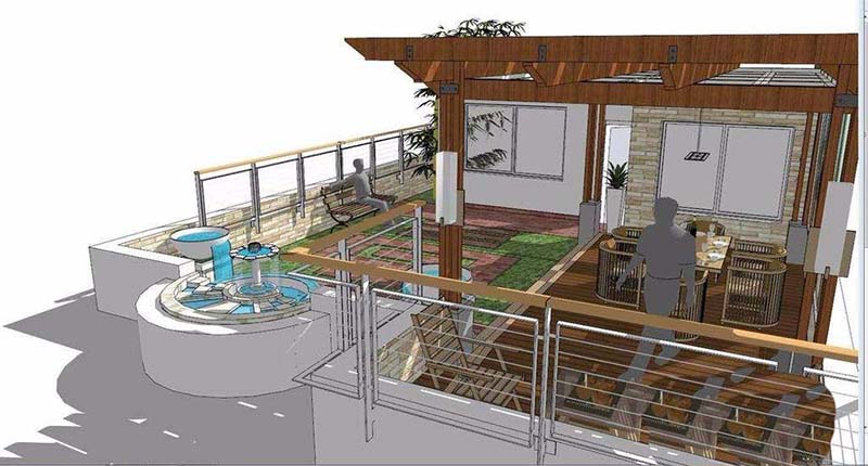 SketchUp界面中选中一个墙面模型，右键弹出包含‘纹理’选项的上下文菜单，光标悬停于该选项上