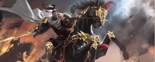 《名将杀》实机对战画面：凌统角色牌特写，左下角显示‘浴血奋威’技能标识正在发光，手牌区可见3张【杀】与1张【白银狮子】装备牌，血线已降至2点，体现高风险高回报打法