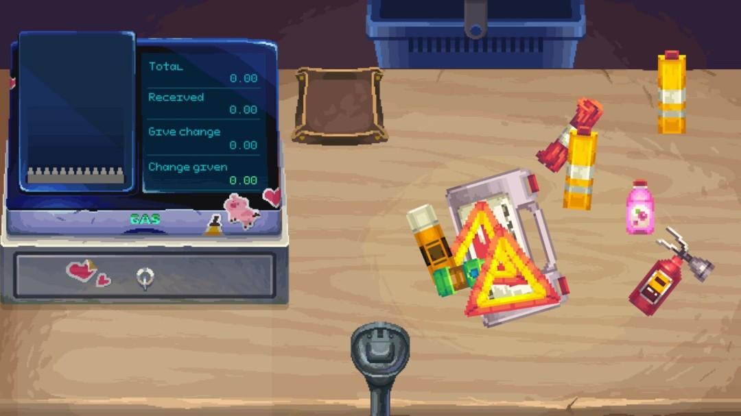 探索地图片段：等距视角下的荒野区域，散落着坍塌加油站、锈蚀油罐车和闪烁微光的信号塔，可交互标记点清晰可见